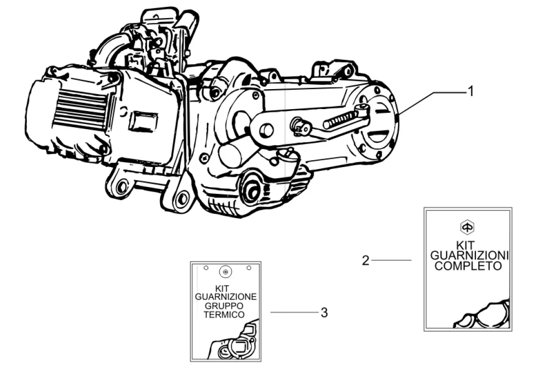 Motor, sady těsnění