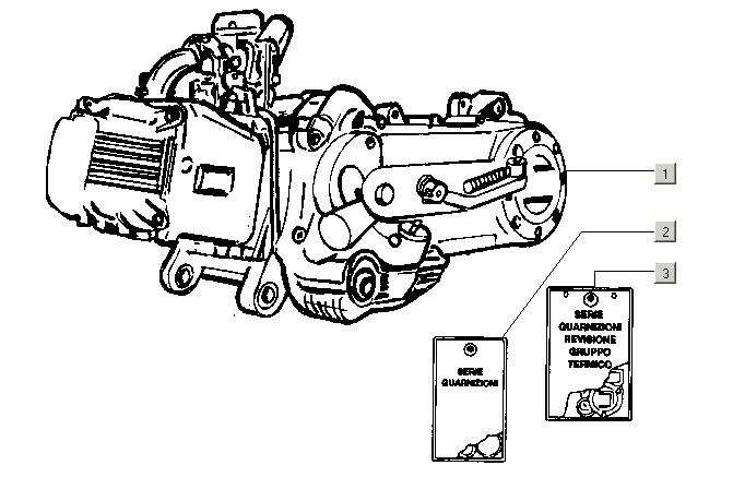 Motor, sady těsnění