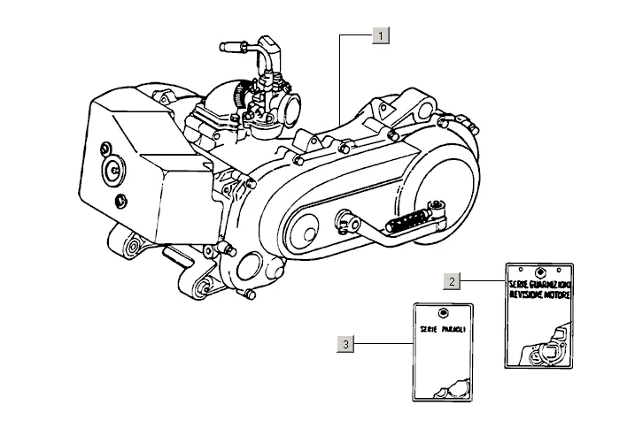 Motor, sady těsnění