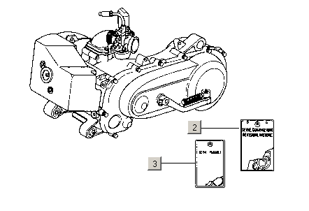 Motor, sady těsnění