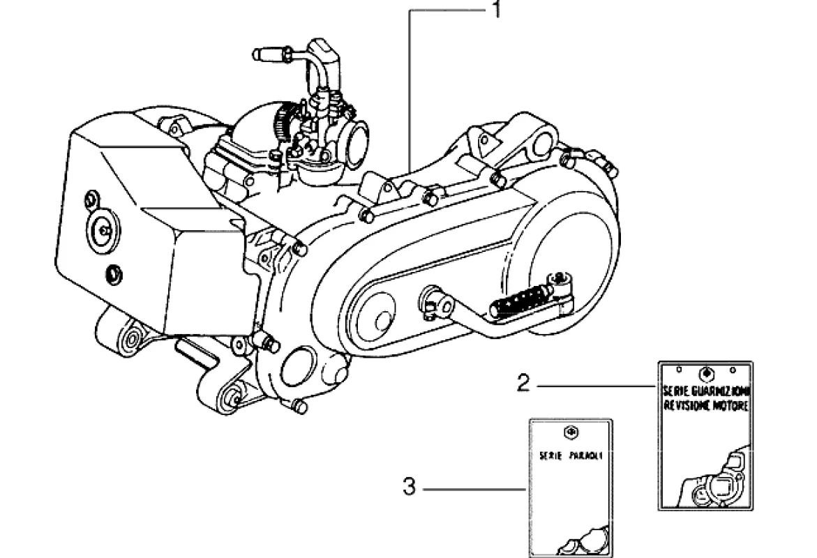 Motor, sady těsnění